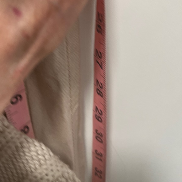 Dalia Collection Tie Front Creamm color Linen/Cotton Pants sz 12 - Picture 2 of 9